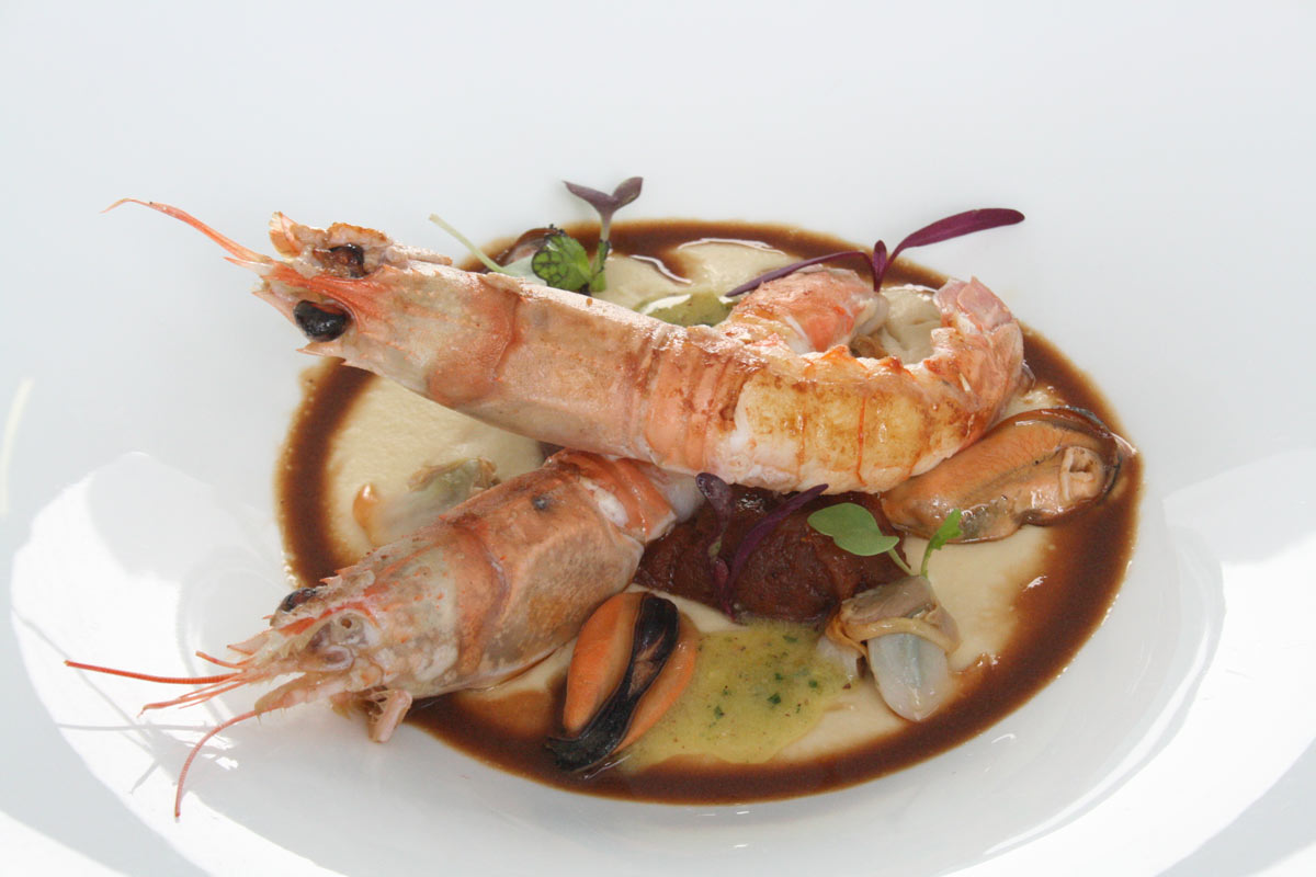 Xerta Restaurant chef Fran López mariscos